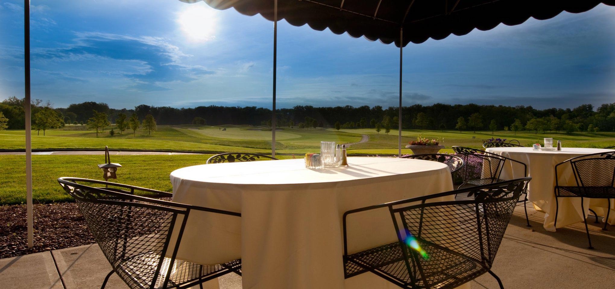 View of Prairie View Golf Course from the Big Lug Prairie View deck.